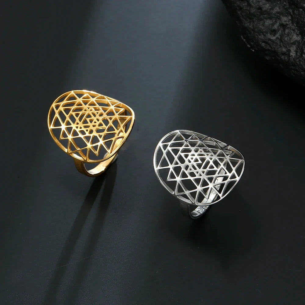 Bague Ajustable Sri Yantra