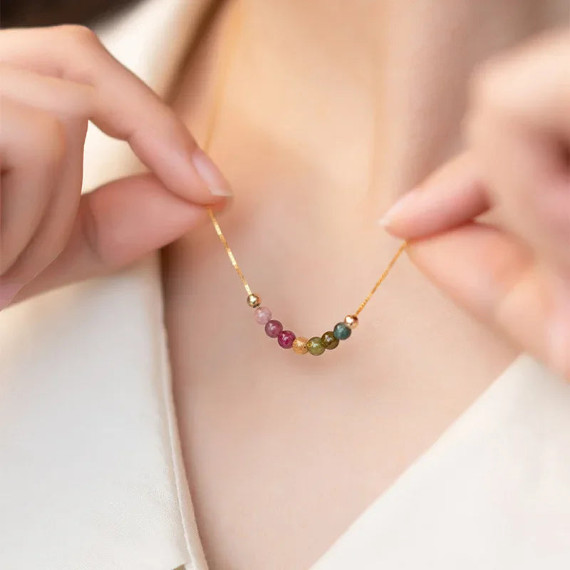 Collier en Tourmaline Naturelle - Boucle d'Energie