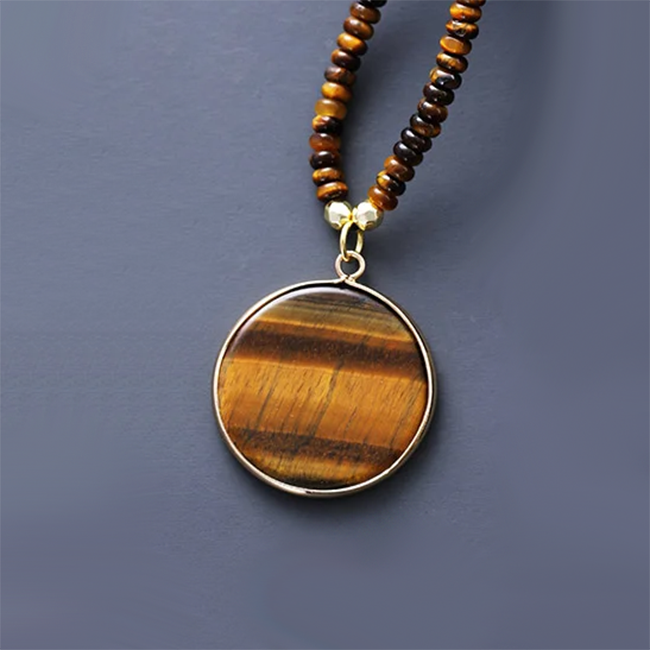 Collier "Energie Cosmique" en Pierres Naturelles