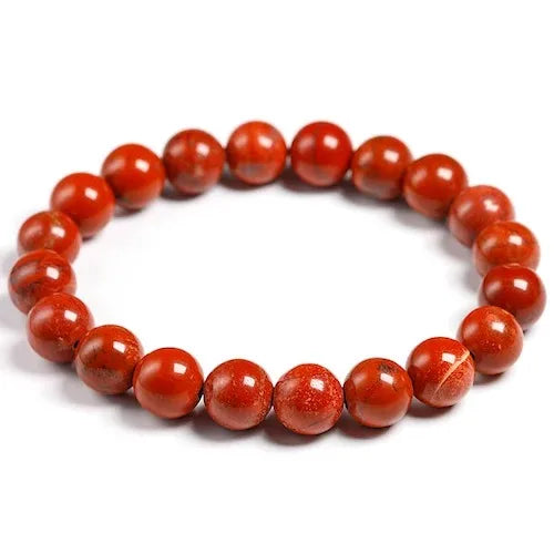 Bracelet "Vitalité" en Jaspe Rouge