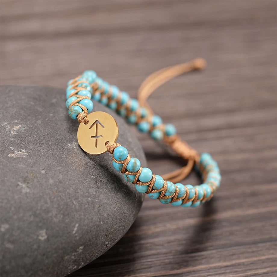 Bracelet "Signes du Zodiaque" en Pierres Naturelles