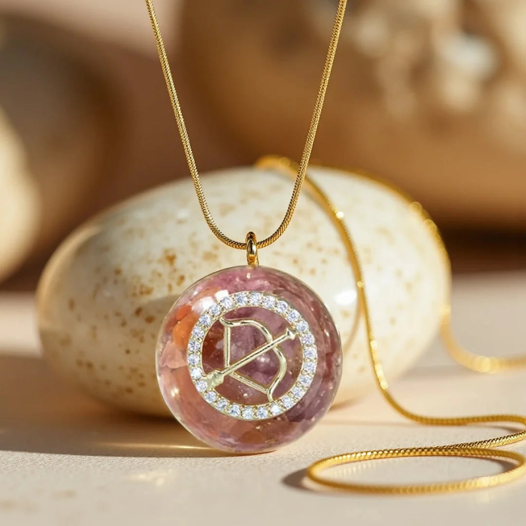Pendentif Orgonite "Signe Astrologique" en Pierre Naturelle