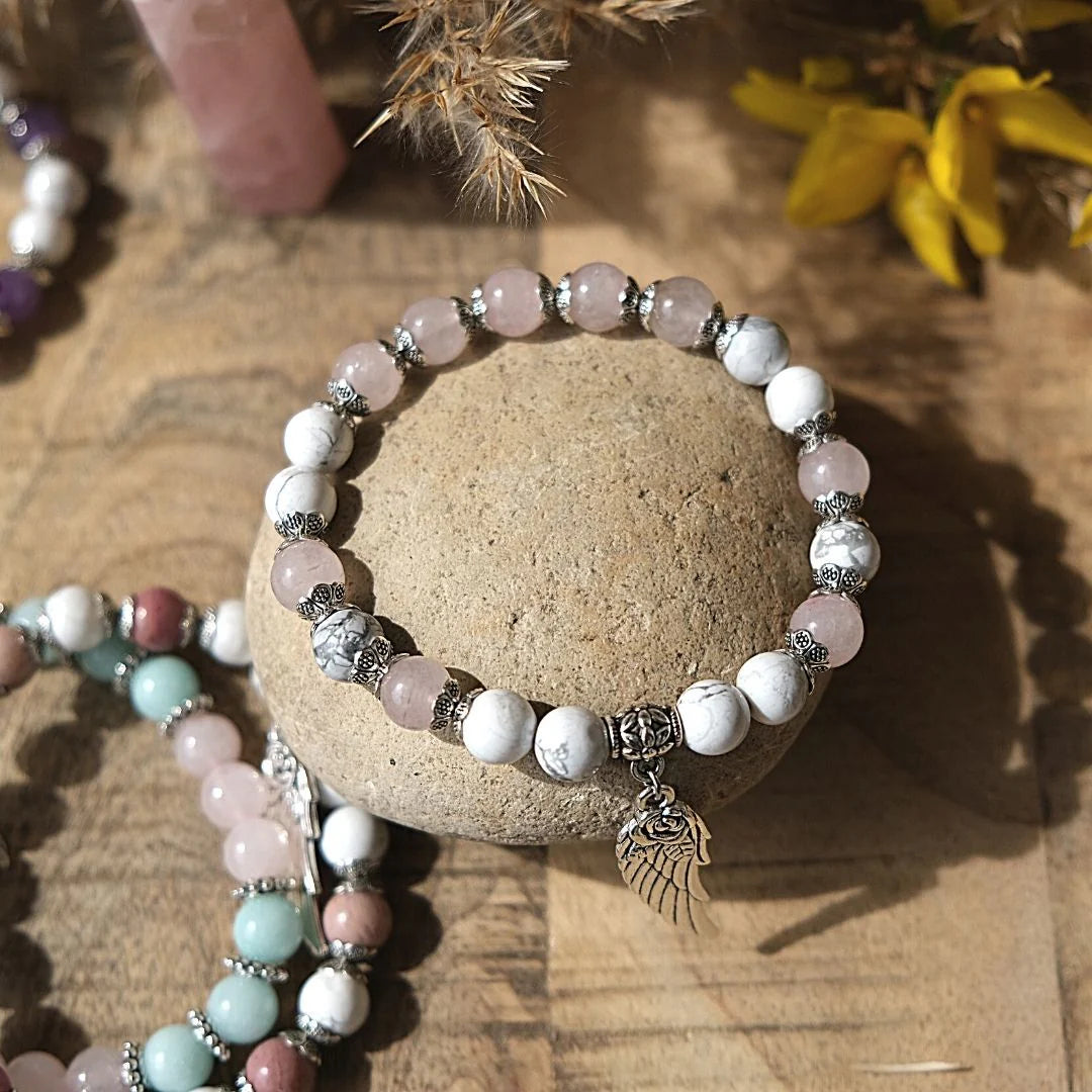 Bracelet en Pierres Naturelles - Aile d'Ange