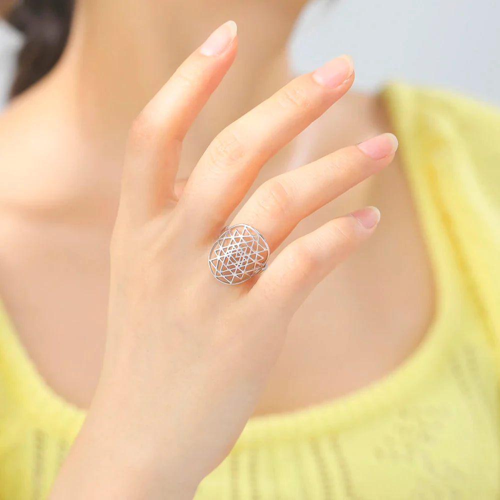 Bague Ajustable Sri Yantra