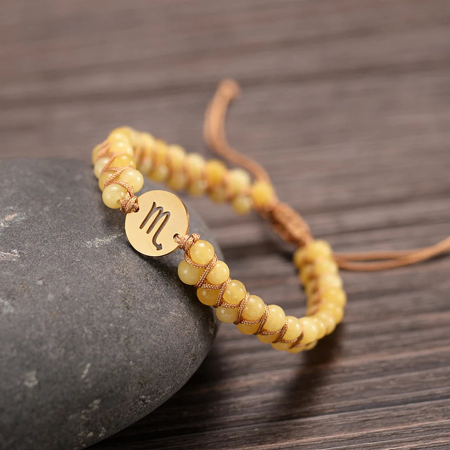 Bracelet "Signes du Zodiaque" en Pierres Naturelles