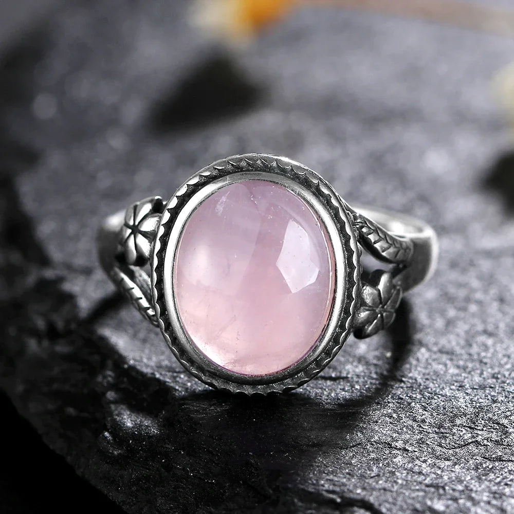 Bague en Quartz Rose - Tendresse d'Amour