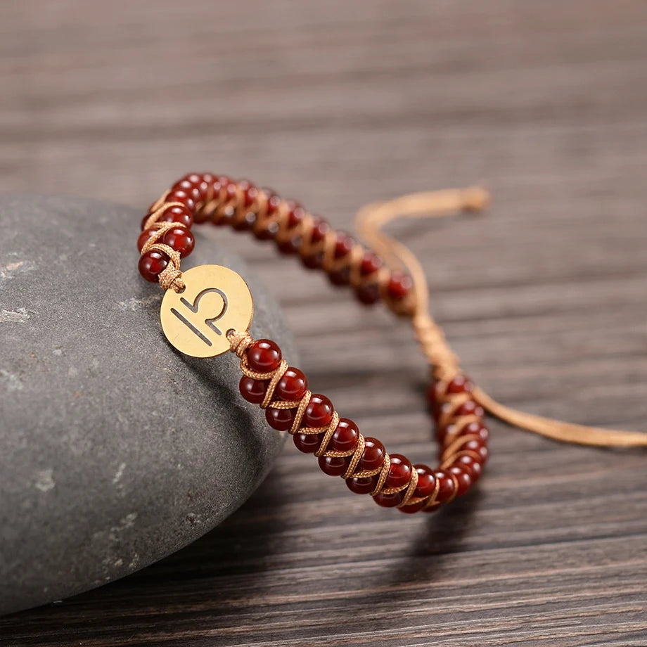 Bracelet "Signes du Zodiaque" en Pierres Naturelles