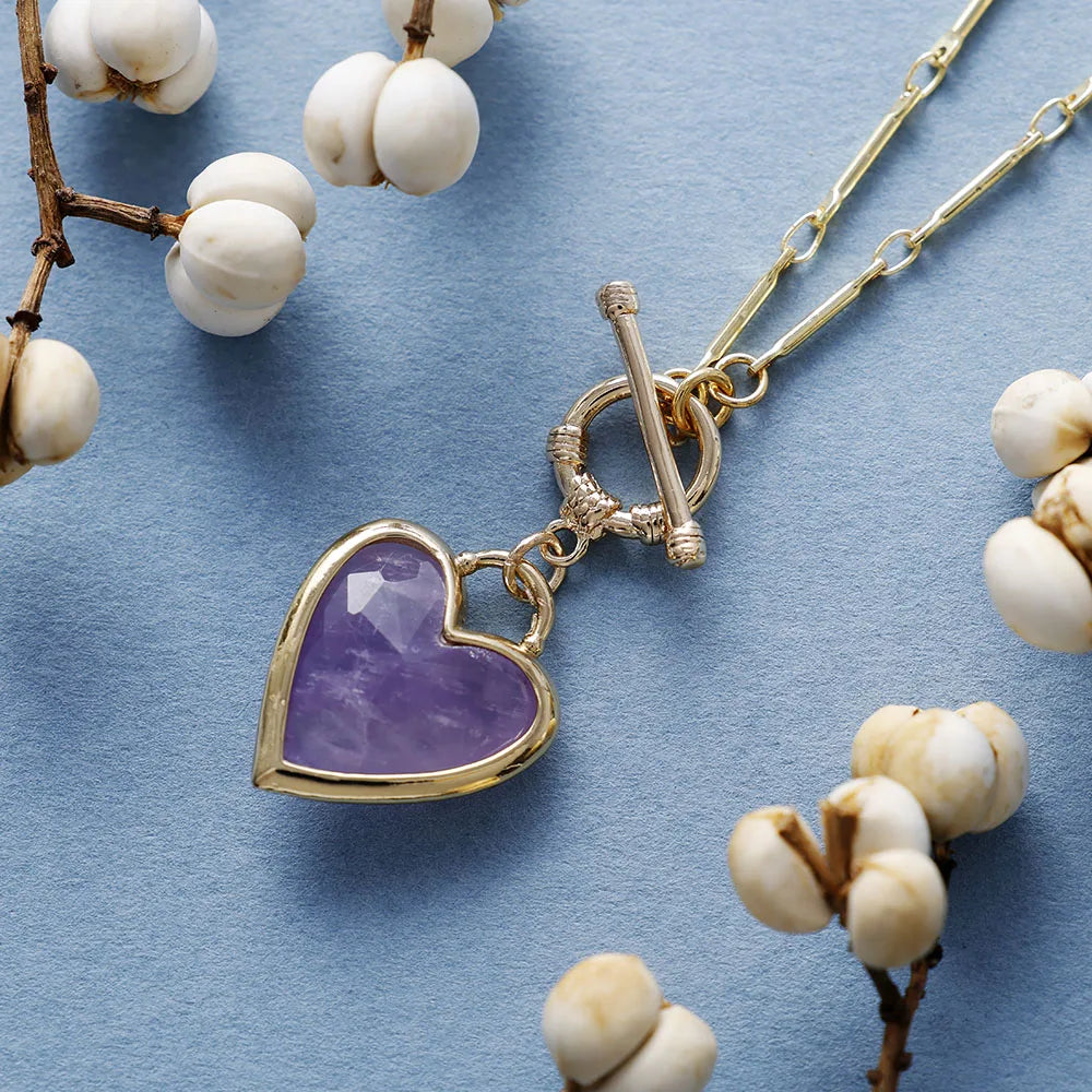 Pendentif en Pierres Naturelles - Equilibre du Cœur