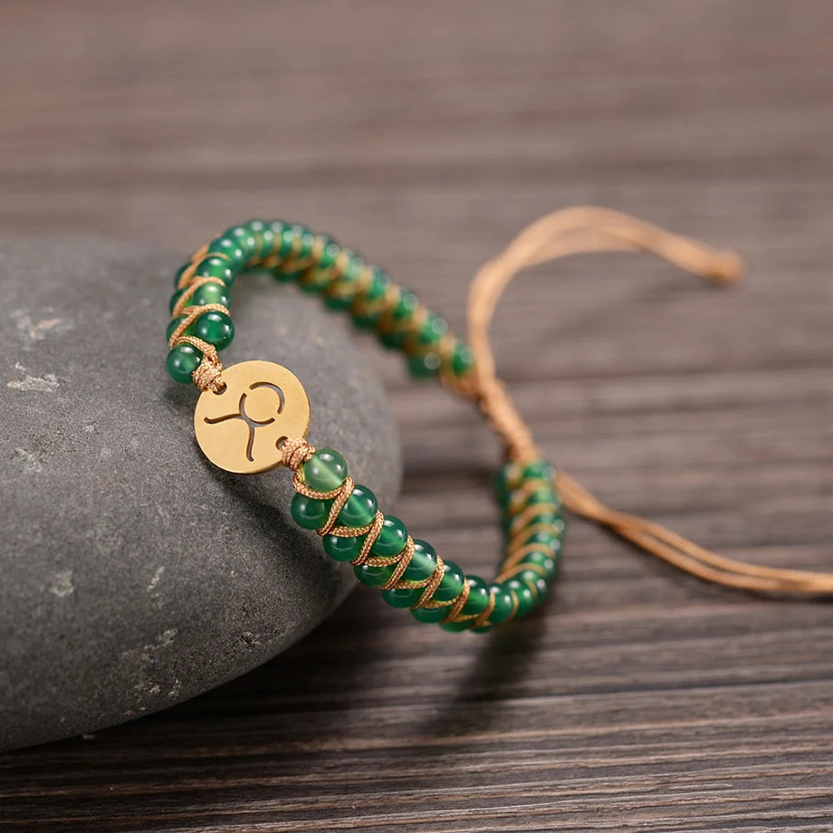 Bracelet "Signes du Zodiaque" en Pierres Naturelles