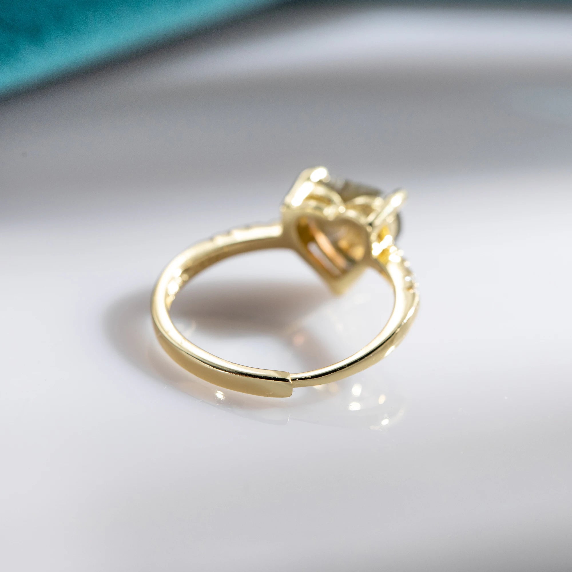 Bague "Cœur Astral" en Labradorite & Argent