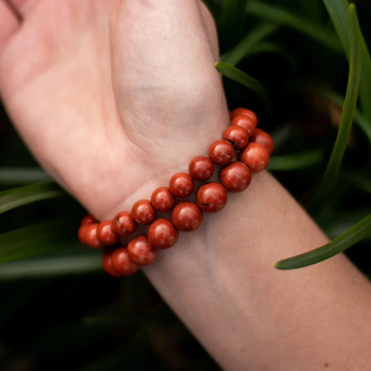 Bracelet "Vitalité" en Jaspe Rouge