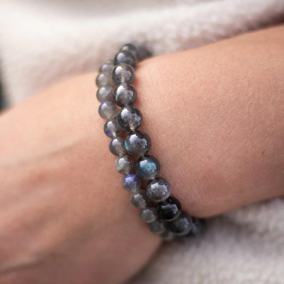 Bracelet "Armure d'Energie" en Labradorite