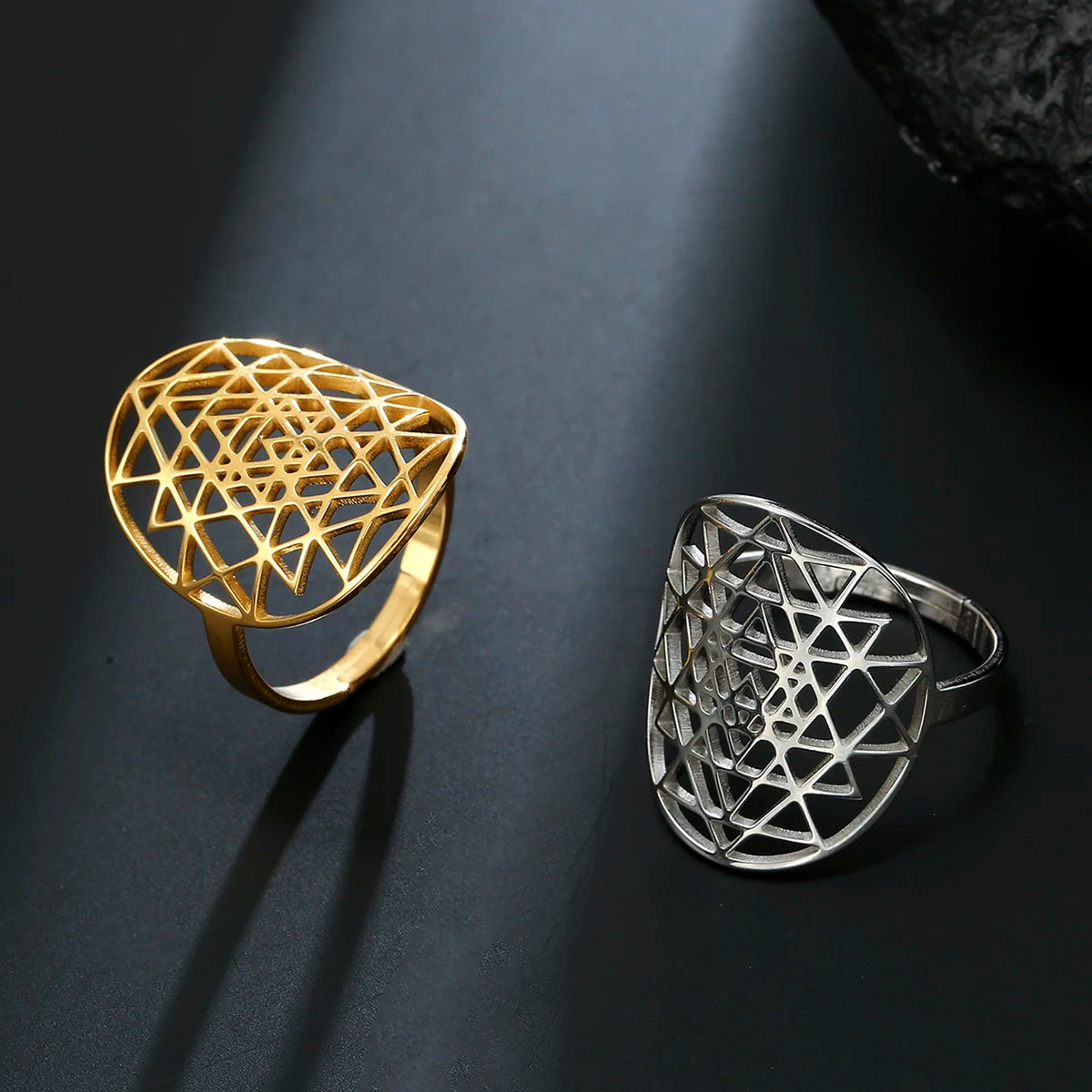 Bague Ajustable Sri Yantra