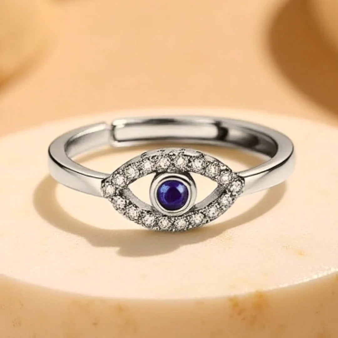 Bague Ajustable "L’Œil Bleu"