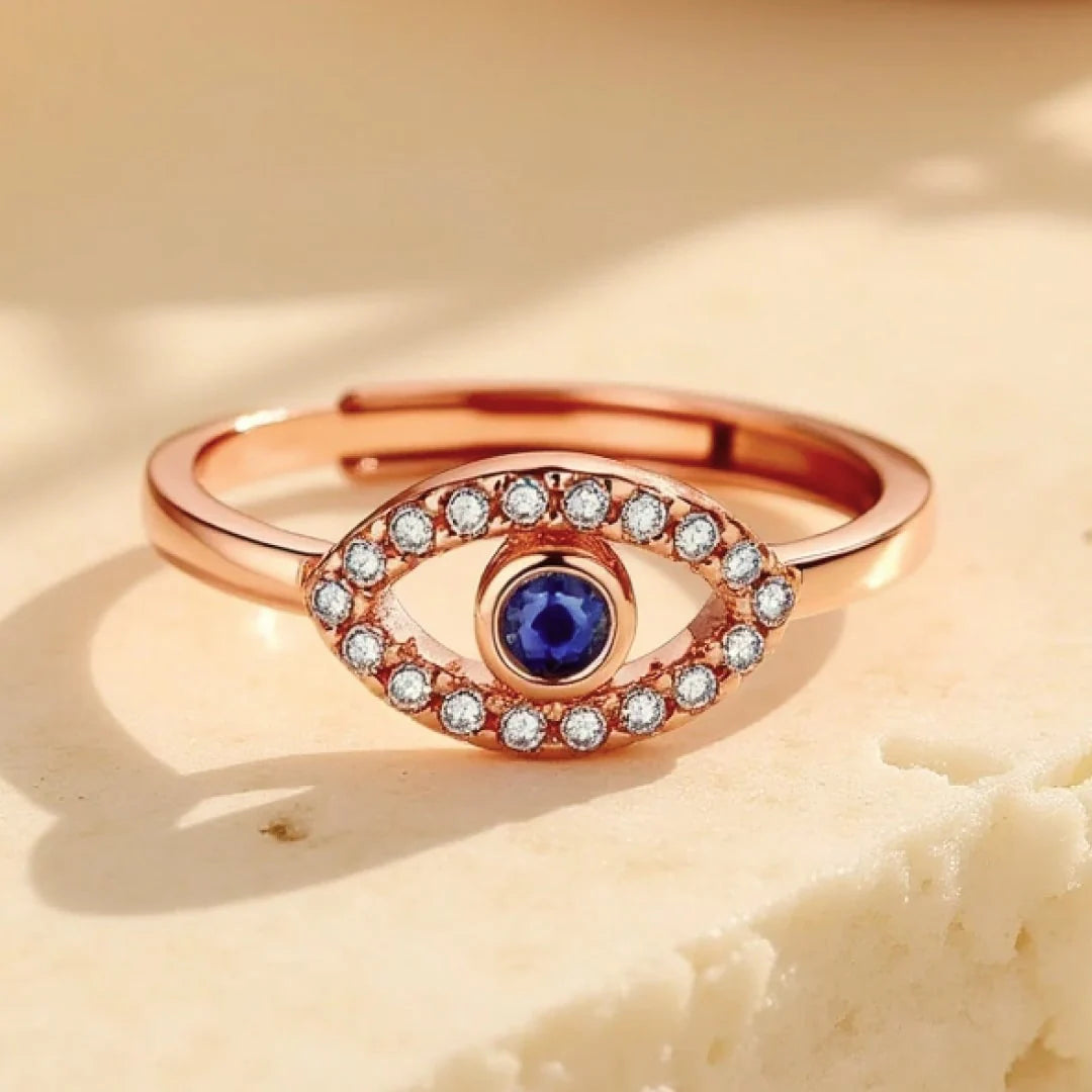 Bague Ajustable "L’Œil Bleu"