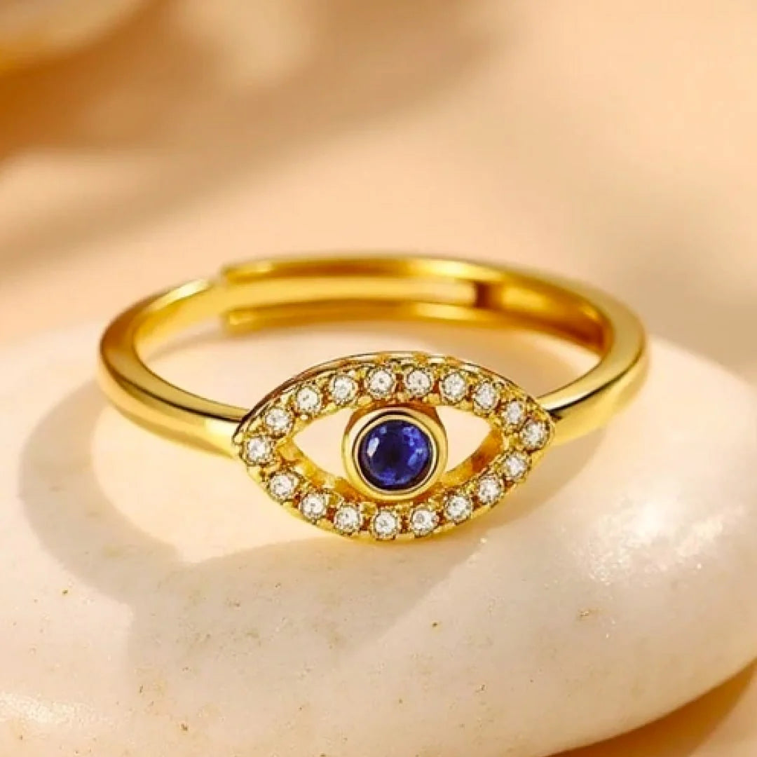 Bague Ajustable "L’Œil Bleu"