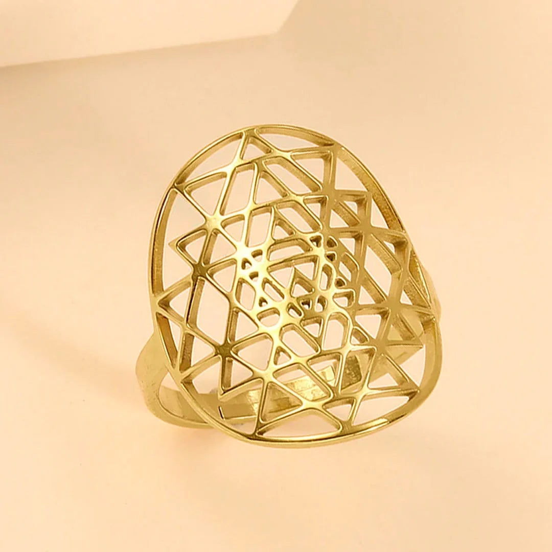 Bague Ajustable Sri Yantra