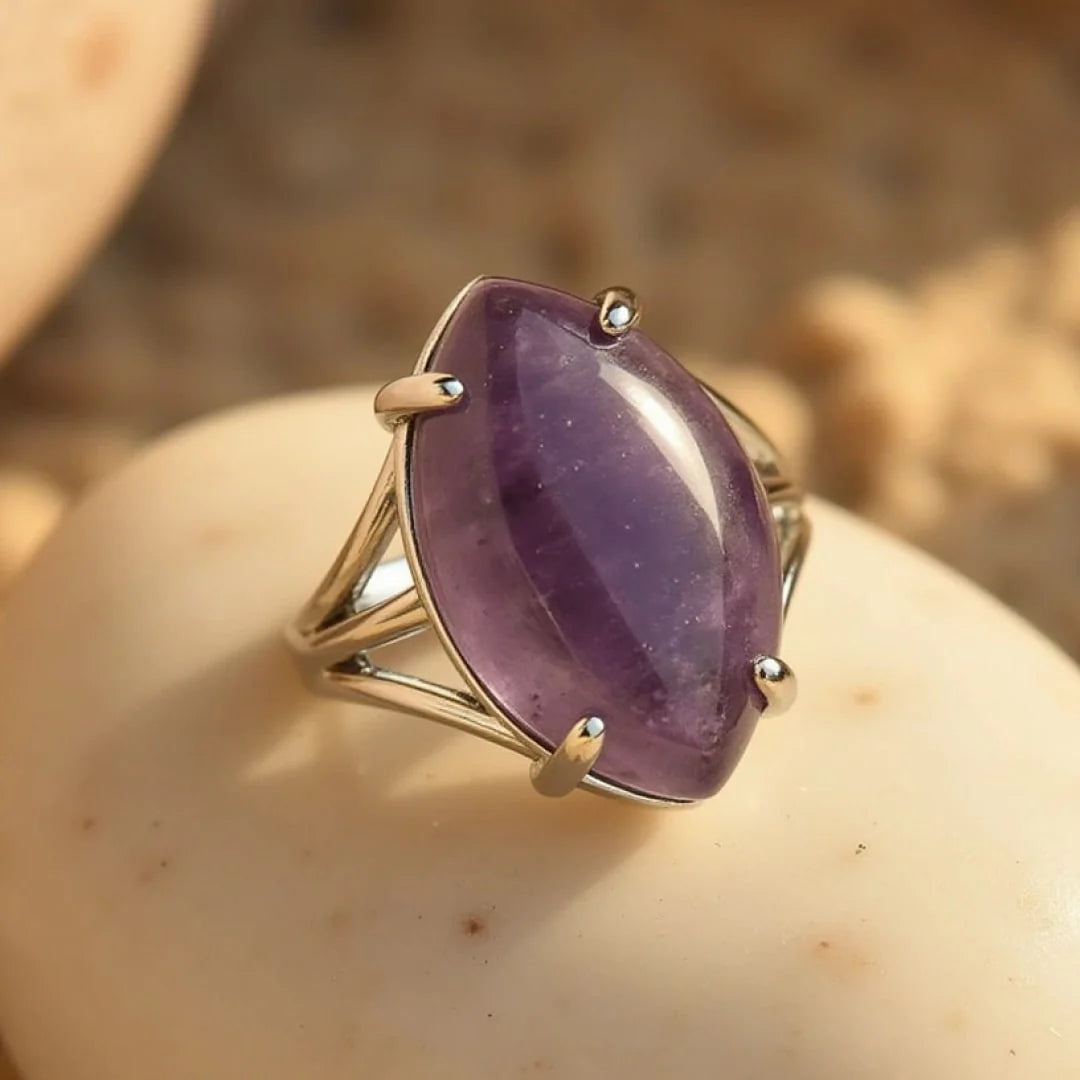 Bague Ajustable en Pierre Naturelle - Neya