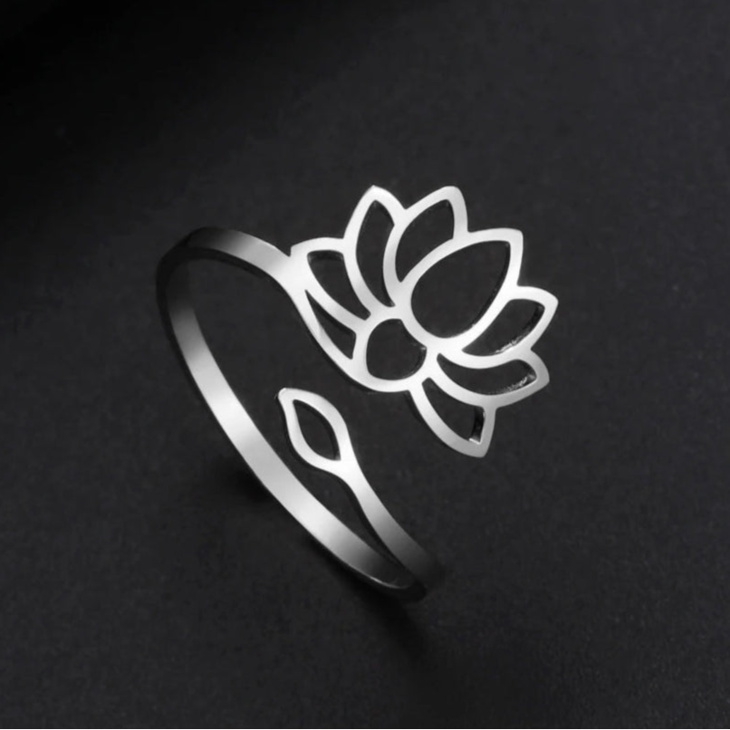 Bague Ajustable "Lotus Sacré"