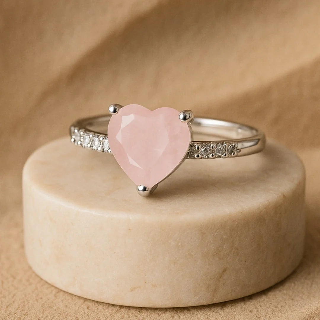 Bague en Quartz Rose - Caresse d’Amour