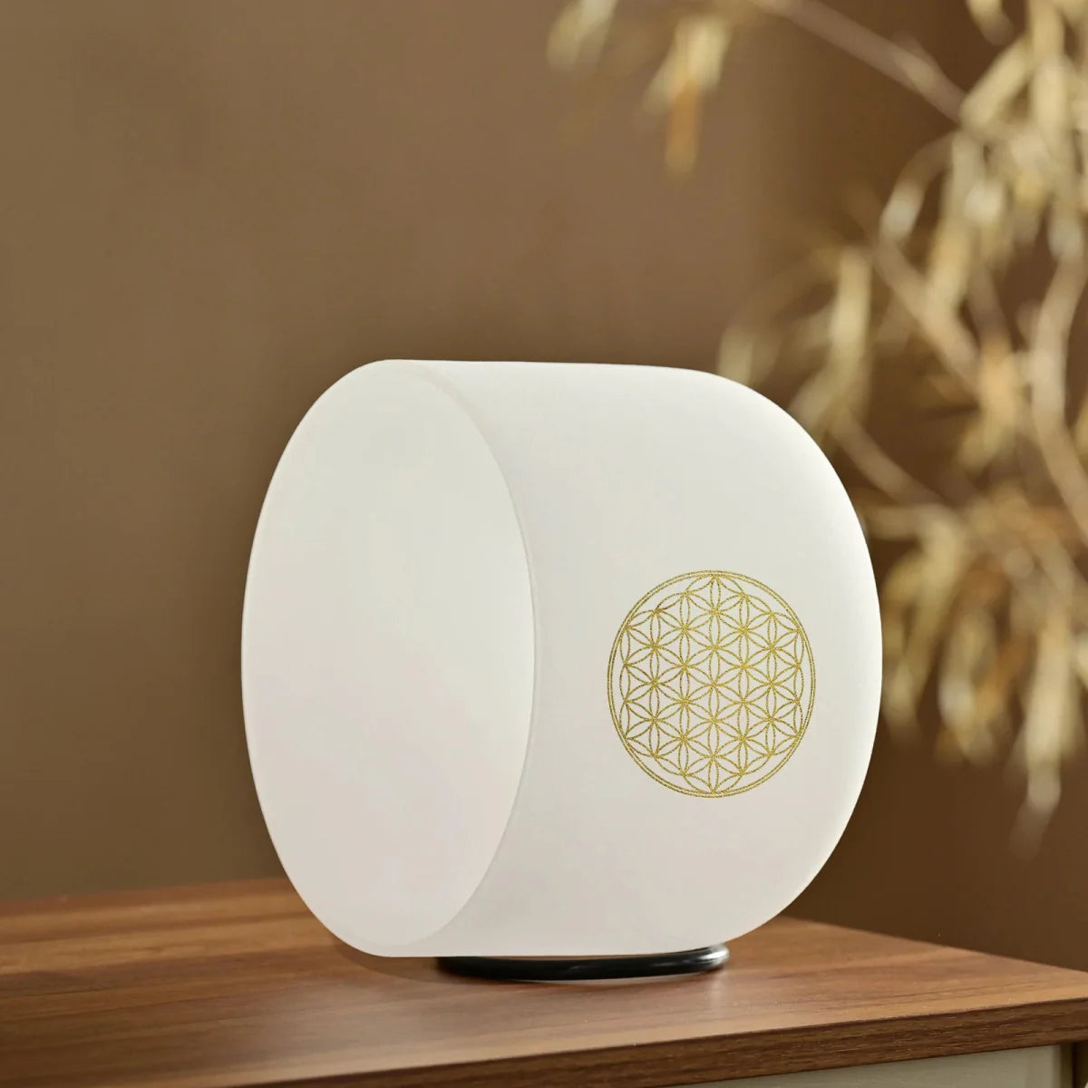 Bol Chantant en Cristal de Quartz - Fleur de Vie