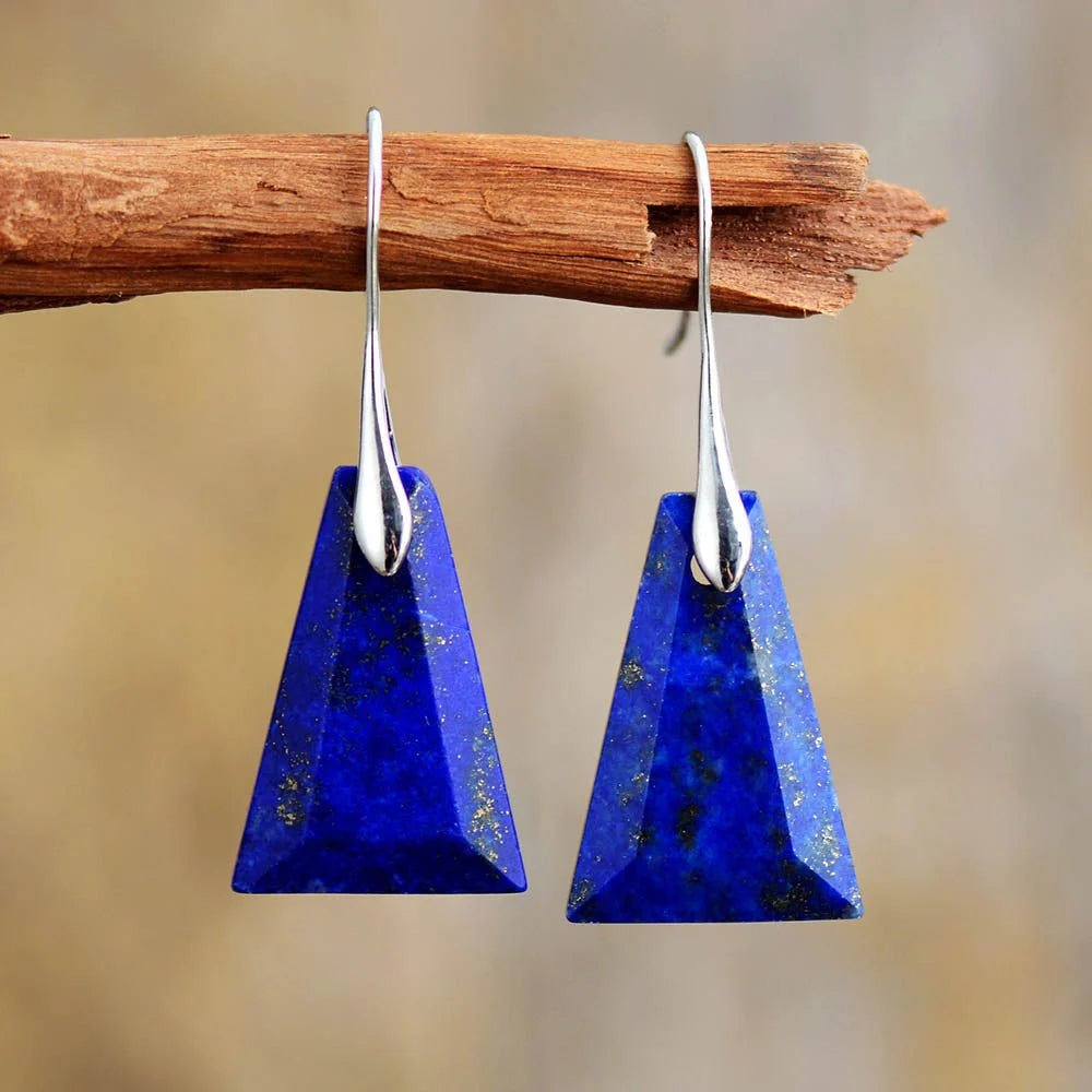 Boucles d'Oreilles en Lapis Lazuli - Fragment d'Océan