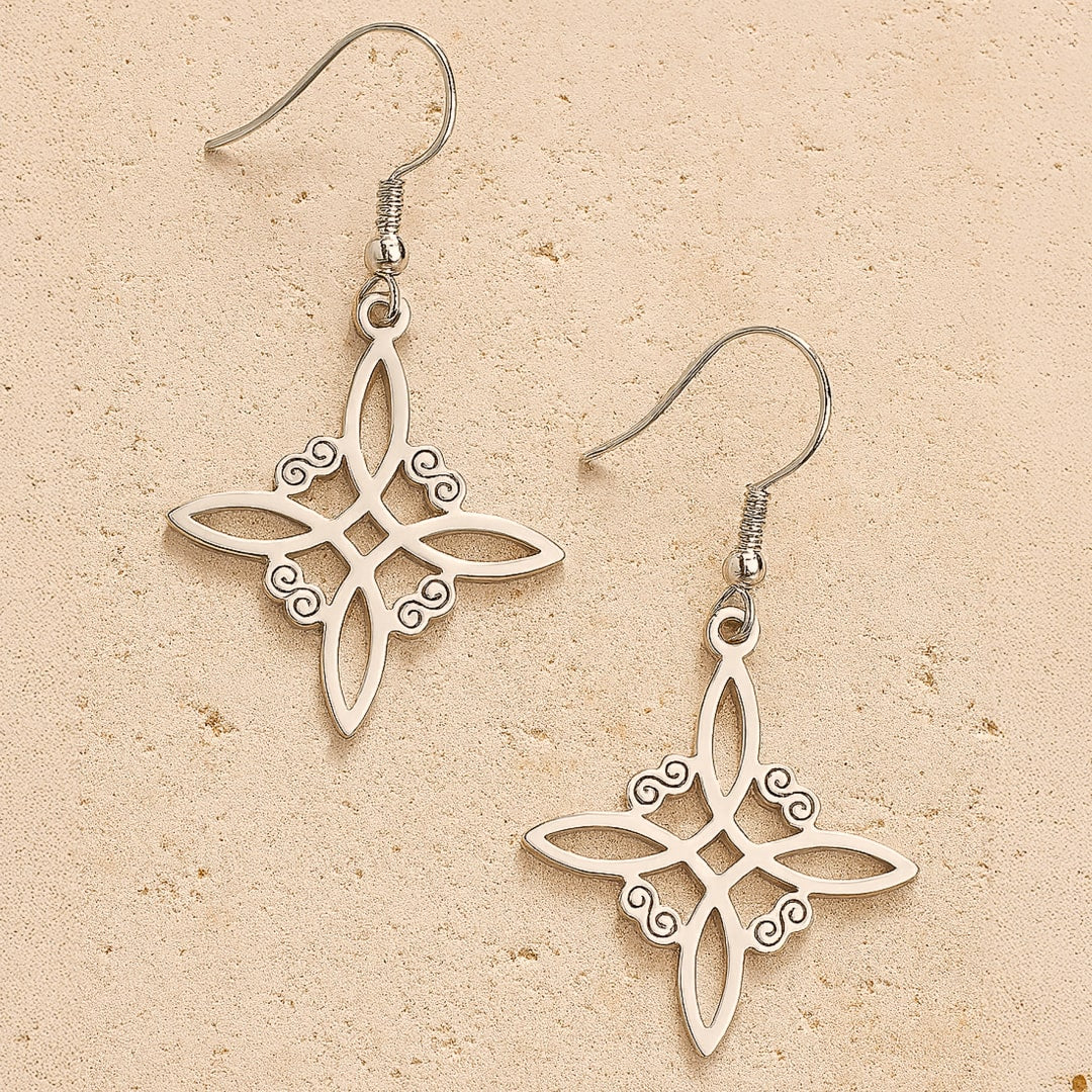 Boucles d'Oreilles "Charme Protecteur" en Noeud de Sorcière