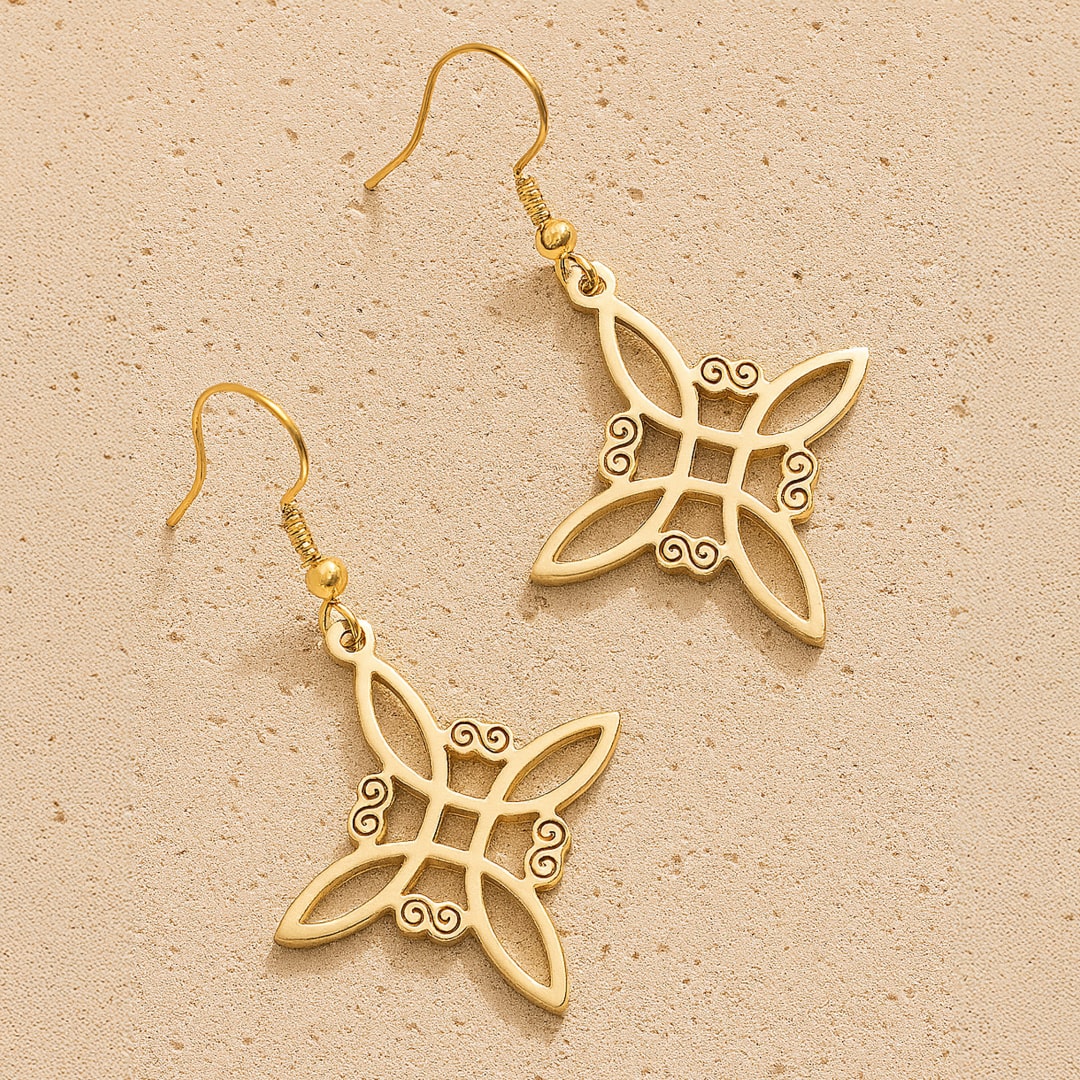 Boucles d'Oreilles "Charme Protecteur" en Noeud de Sorcière