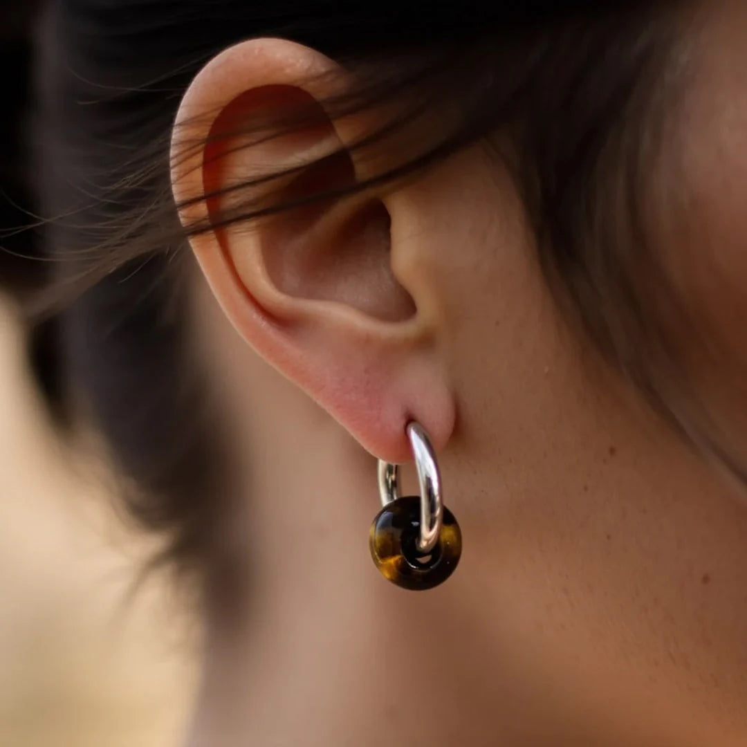 Boucles d'Oreilles "Eveil Minéral" en Pierres Naturelles