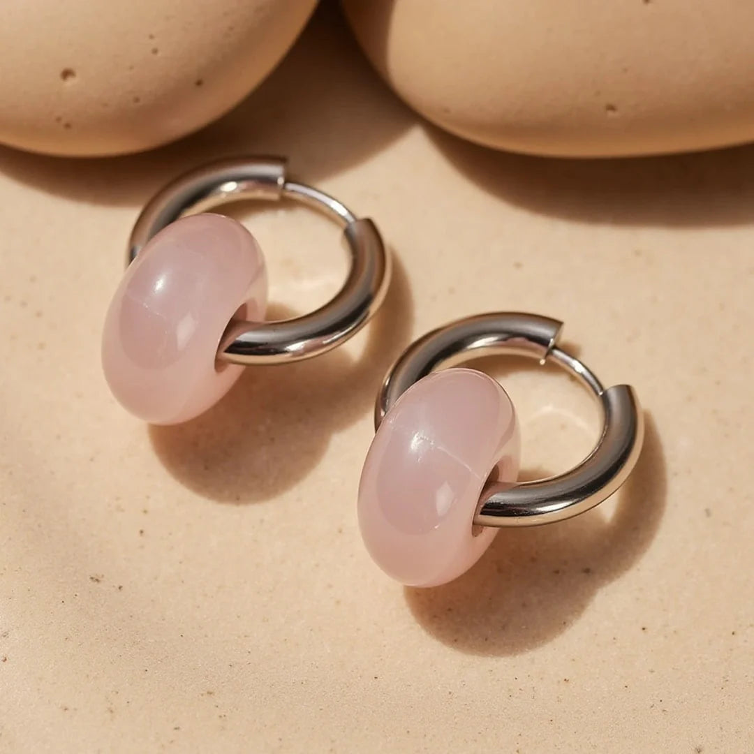 Boucles d'Oreilles "Eveil Minéral" en Pierres Naturelles