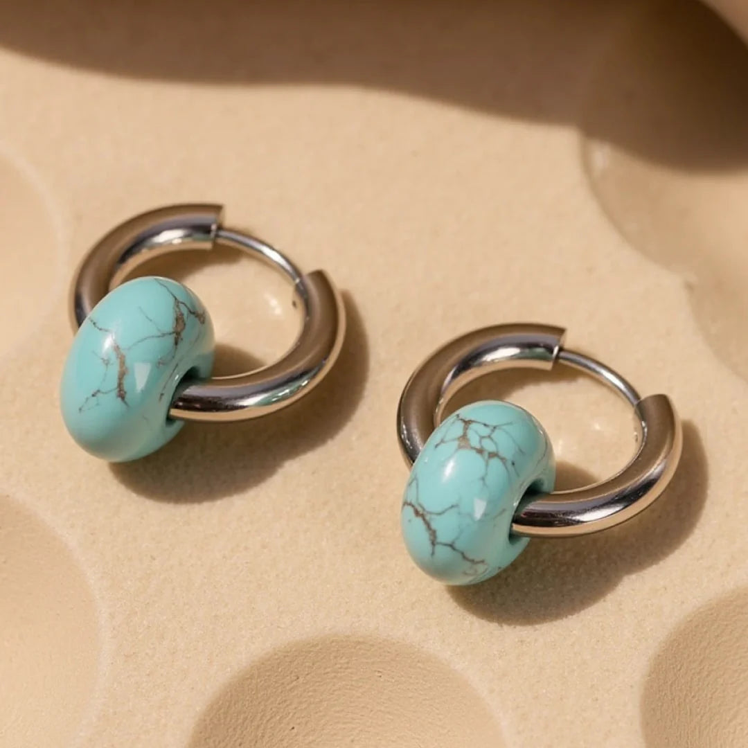 Boucles d'Oreilles "Eveil Minéral" en Pierres Naturelles