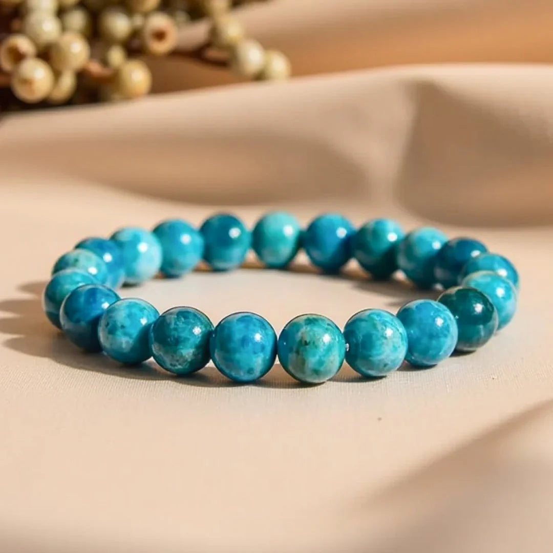 Bracelet "Océan Limpide" en Apatite Bleue