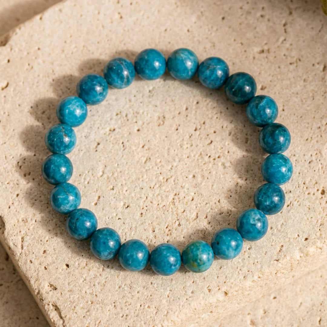 Bracelet en Apatite Bleue - Océan Limpide
