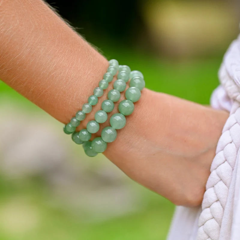 Bracelet "Ouverture" en Aventurine Verte
