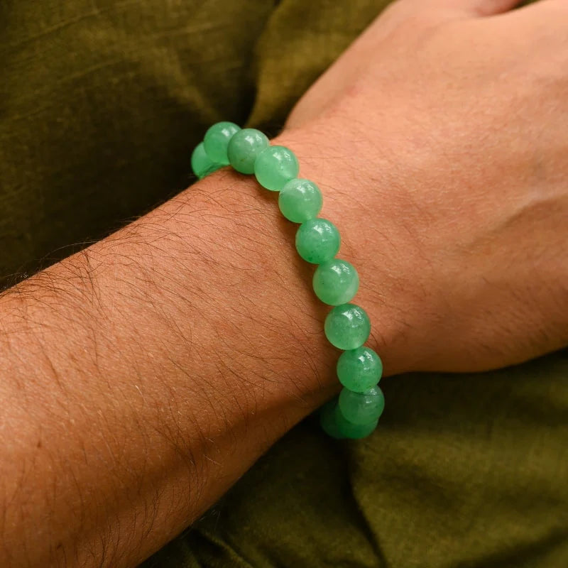 Bracelet "Ouverture" en Aventurine Verte