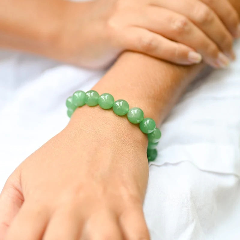 Bracelet "Ouverture" en Aventurine Verte