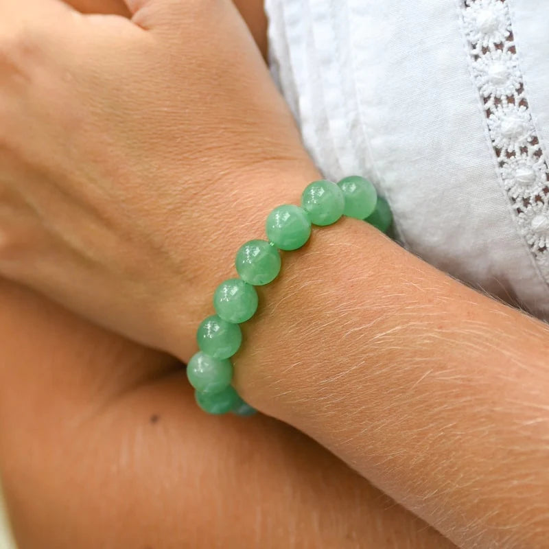 Bracelet "Ouverture" en Aventurine Verte