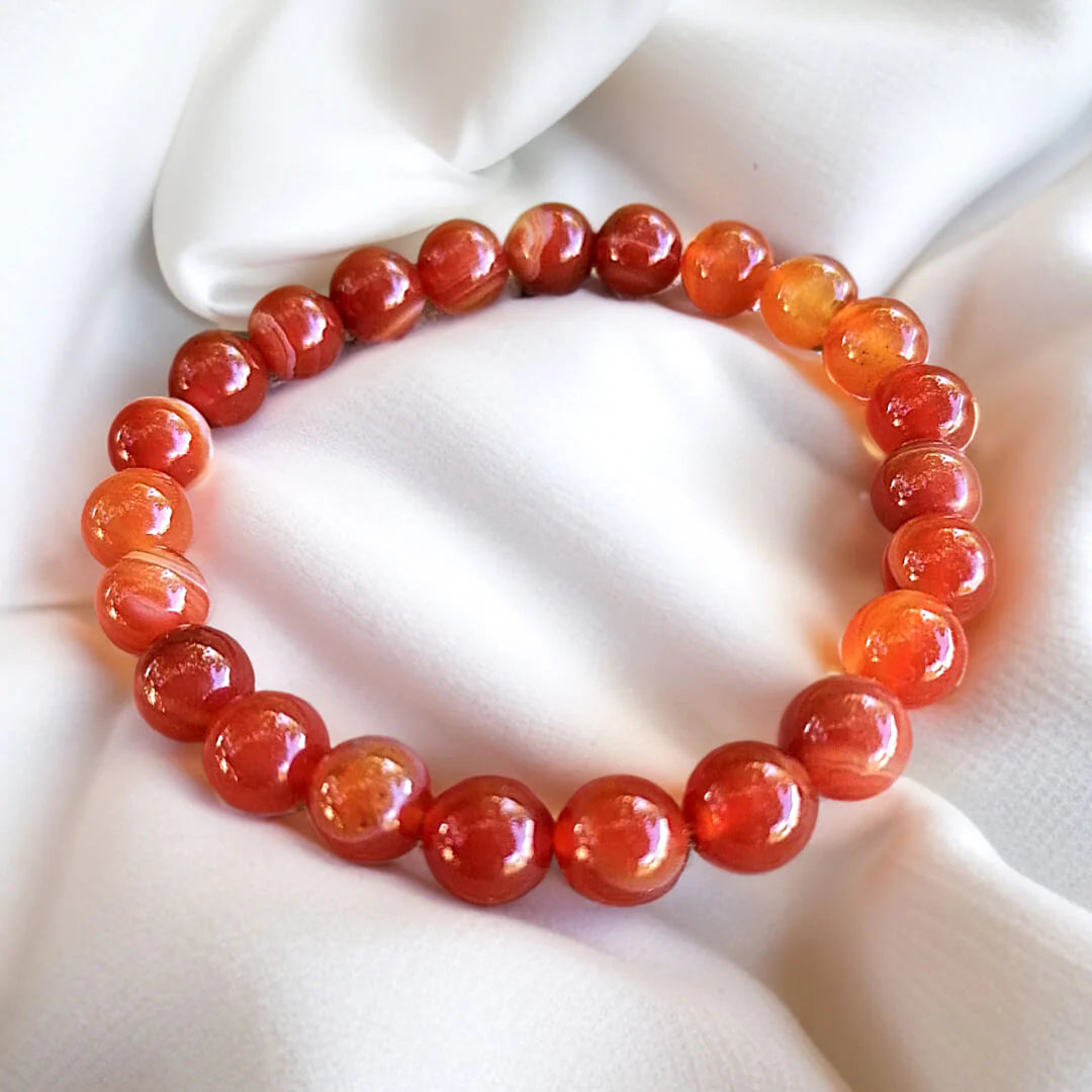 Bracelet "Elan de vie" en Cornaline