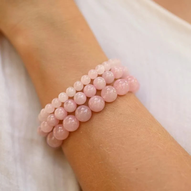 Bracelet "Amore Mio" en Quartz Rose