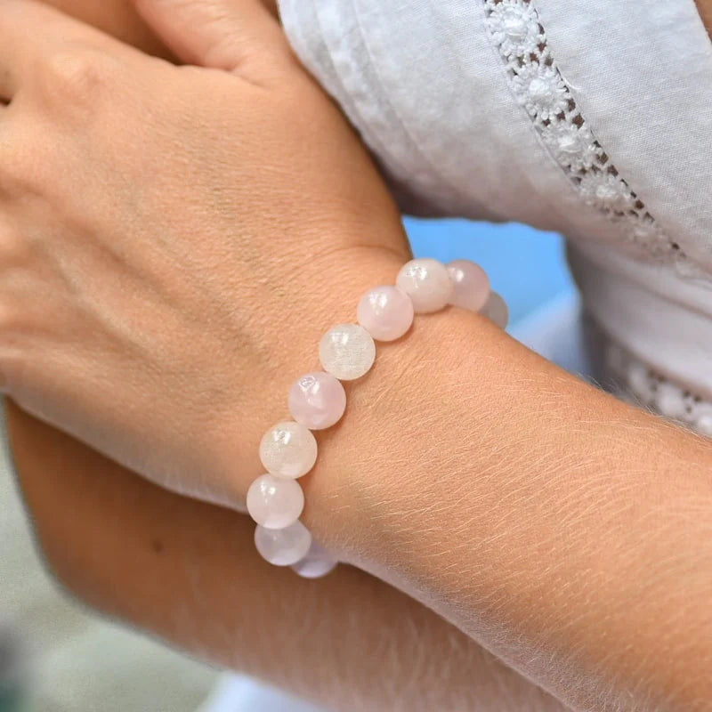 Bracelet "Amore Mio" en Quartz Rose