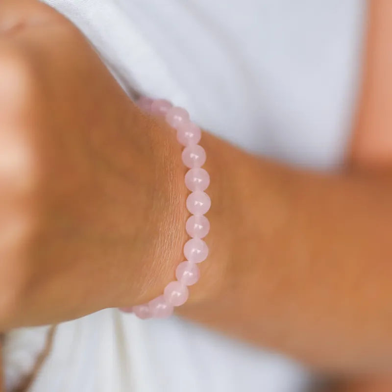 Bracelet "Amore Mio" en Quartz Rose