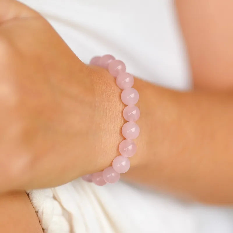 Bracelet "Amore Mio" en Quartz Rose