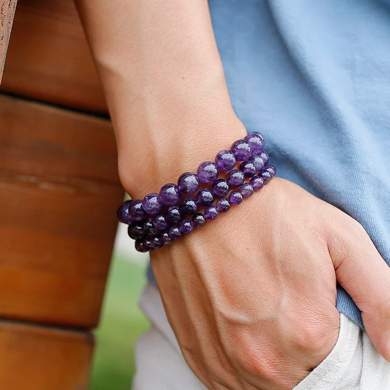 Bracelet "Sérénité" en Améthyste