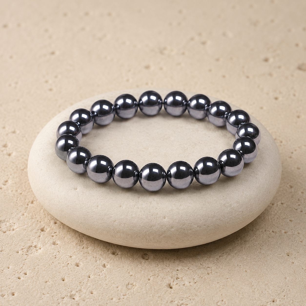 Bracelet en Hématite - Pulse Énergétique