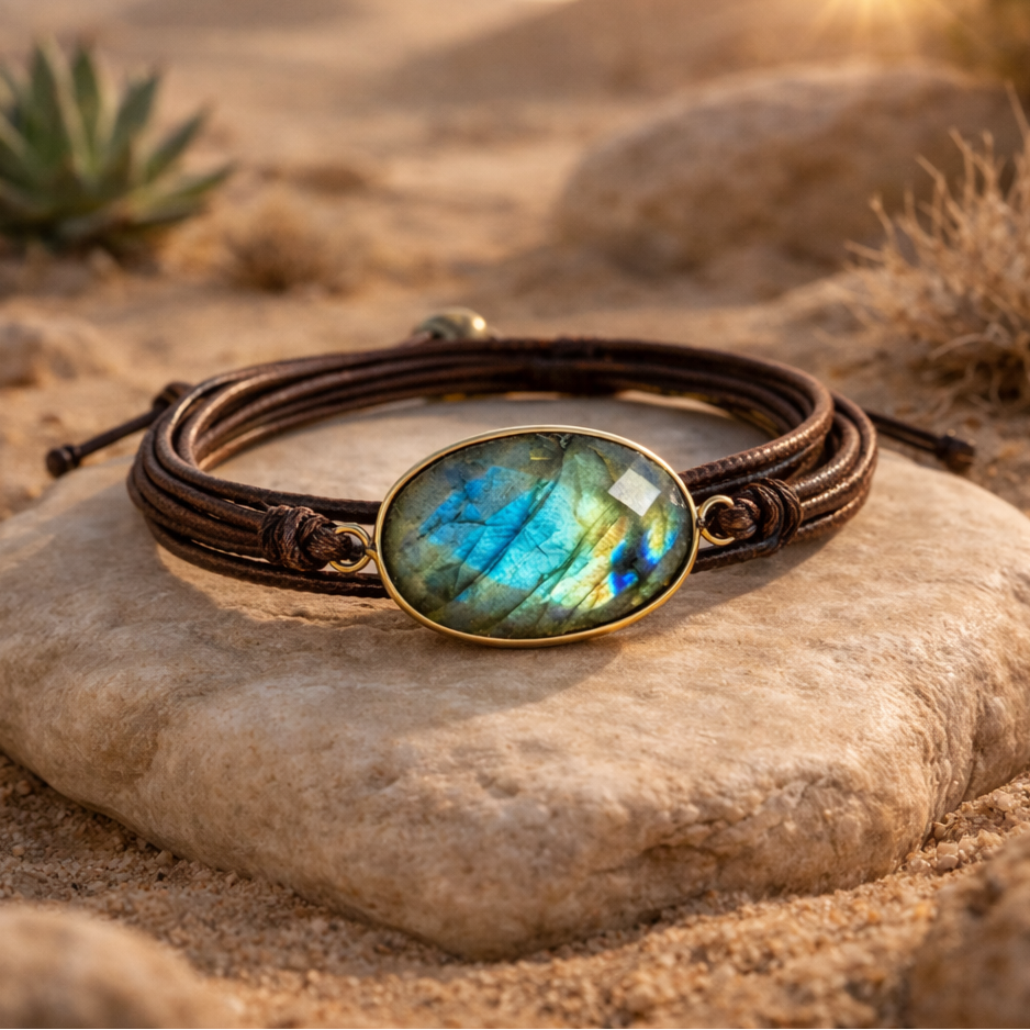 Bracelet en Labradorite - Reflets de l’Âme