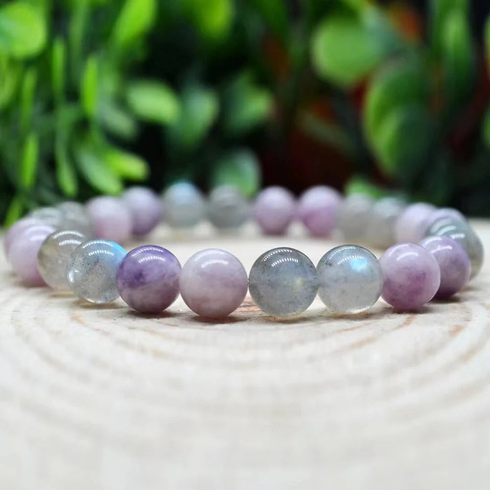 Bracelet "Harmonie Intérieure" en Labradorite et Kunzite