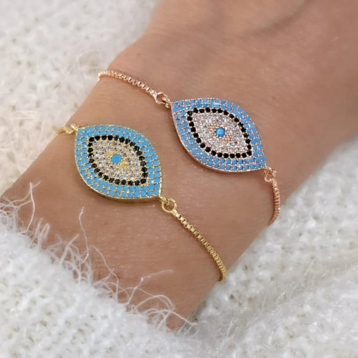 Bracelet Protection du Mauvais Œil - Oeil Bleu de Nazar Boncuk