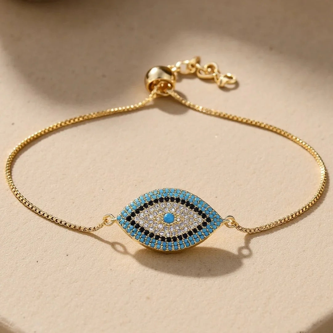 Bracelet Protection du Mauvais Œil - Oeil Bleu de Nazar Boncuk