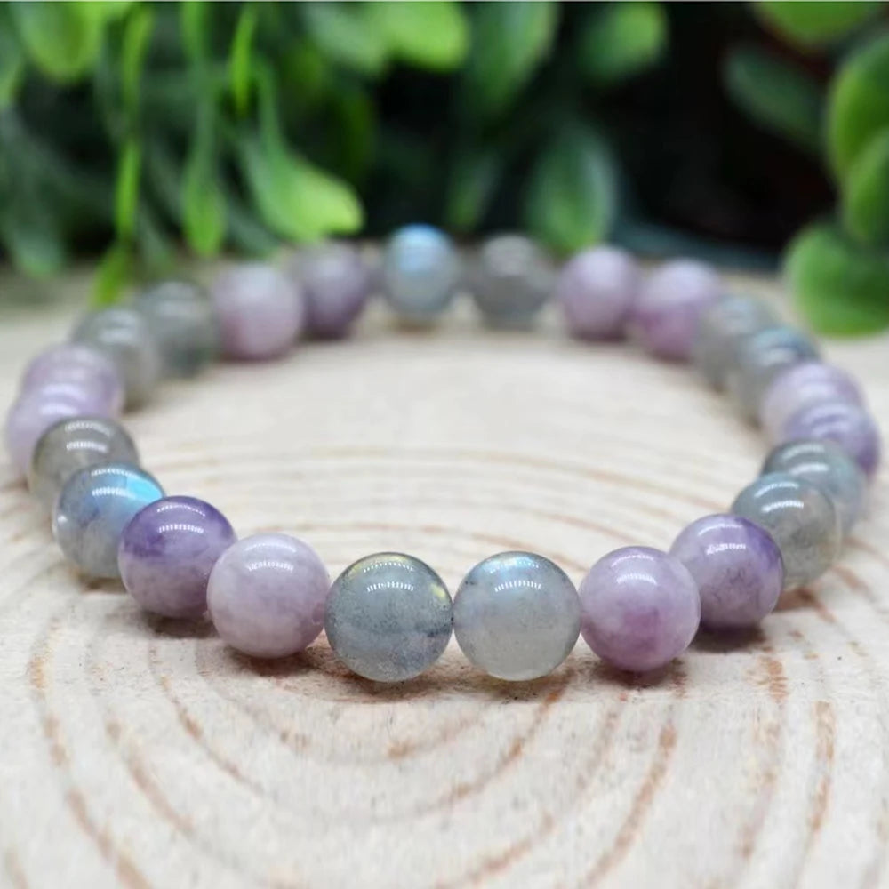 Bracelet "Harmonie Intérieure" en Labradorite et Kunzite
