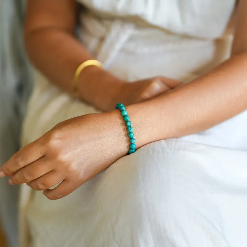 Bracelet "Spirales de Purification" en Malachite